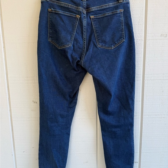 Abercrombie & Fitch Super Skinny Ankle High Rise Curve Love Size 27/4S Dark Wash - Picture 4 of 5